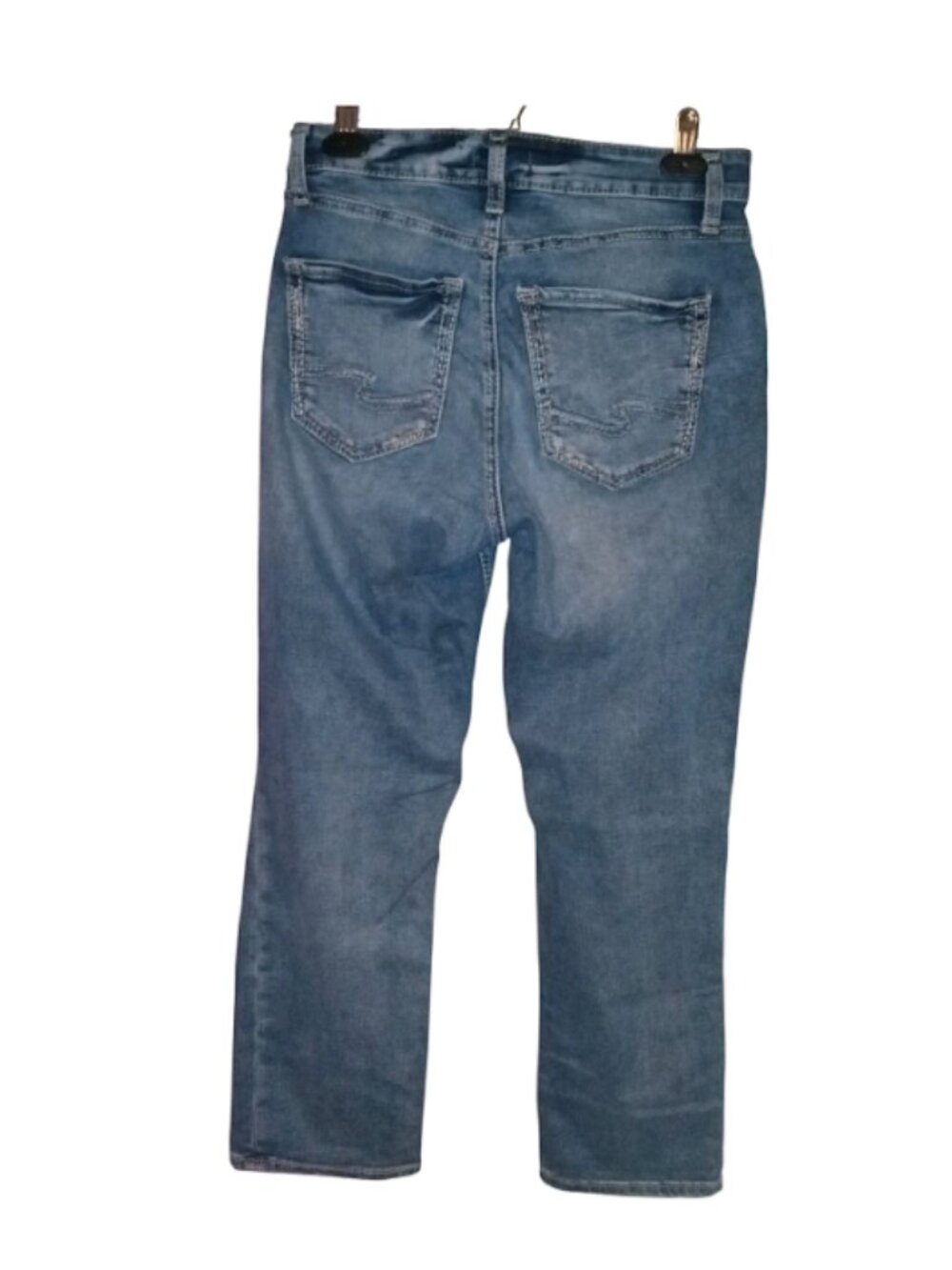 Silver Jeans Avery Capri Women’s 30 Blue Selvedge - Picture 2 of 13